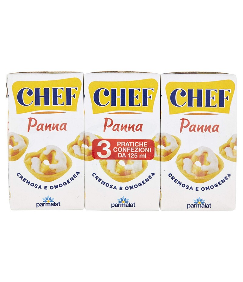 Chef Panna Cucina - Confezione da 3 x 125 ml