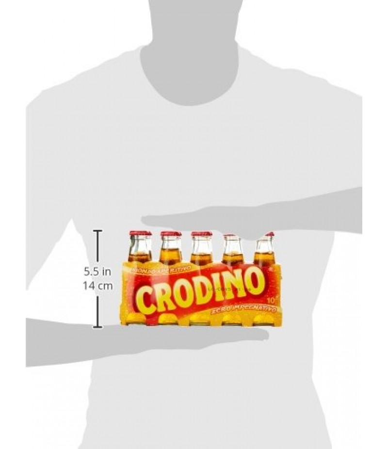 Crodino - Aperitivo Biondo, 100 ml (Pacco da 10) 