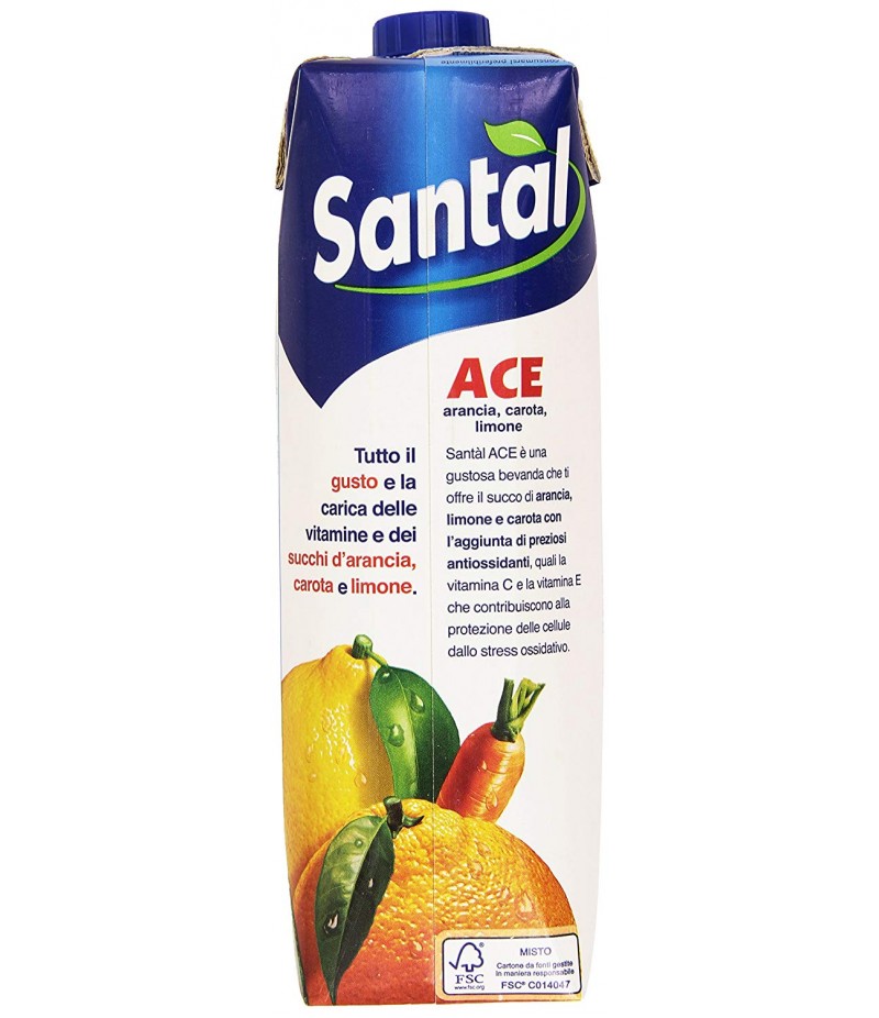 Santal - Ace, Arancia, Carota, Limone - 1000 ml