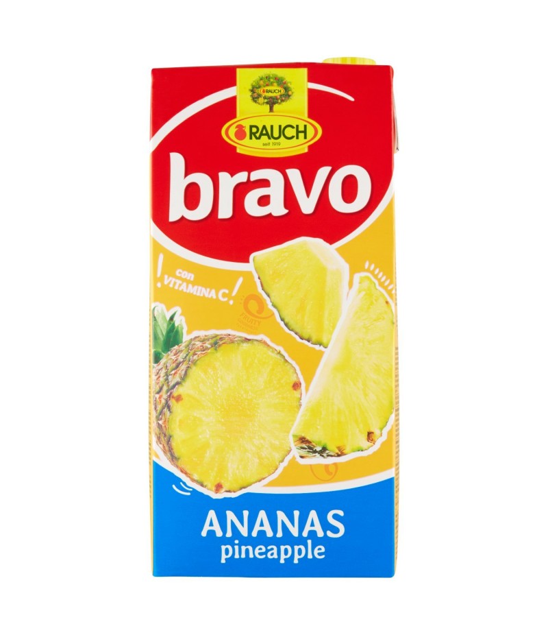 Rauch - Succo BRAVO  Ananas, con Vitamina C - 2000 ml