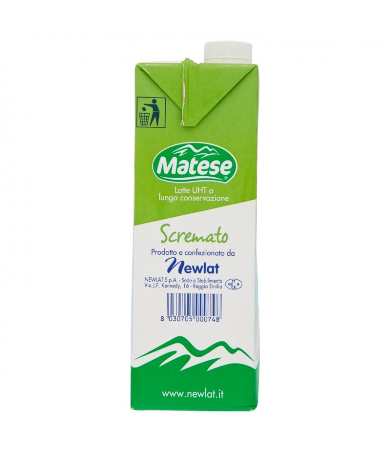 LATTE MATESE UHT SCREMATO 1Lt