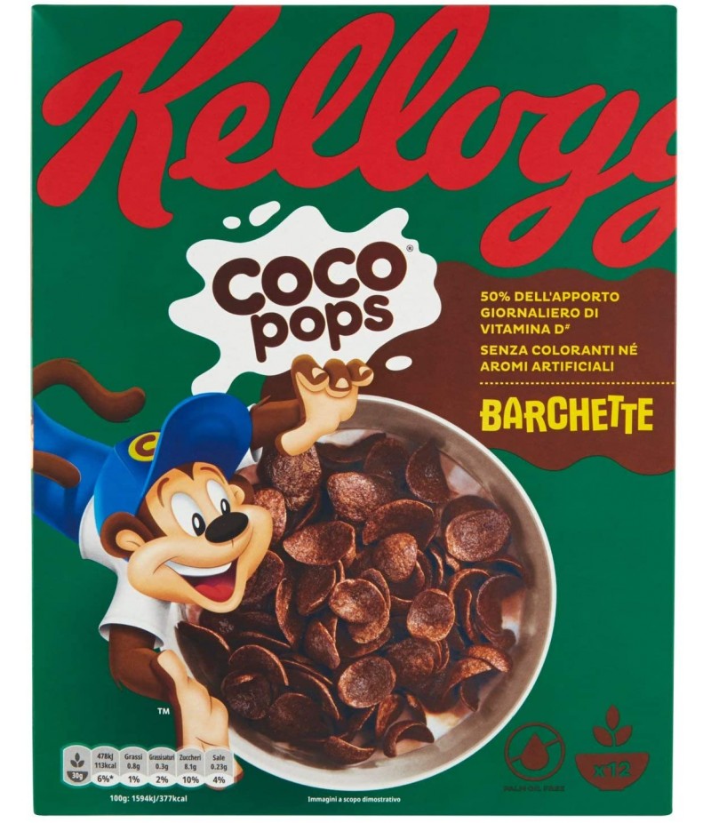 COCO POPS BARCHETTE KELLOGG'S GR 365 G 