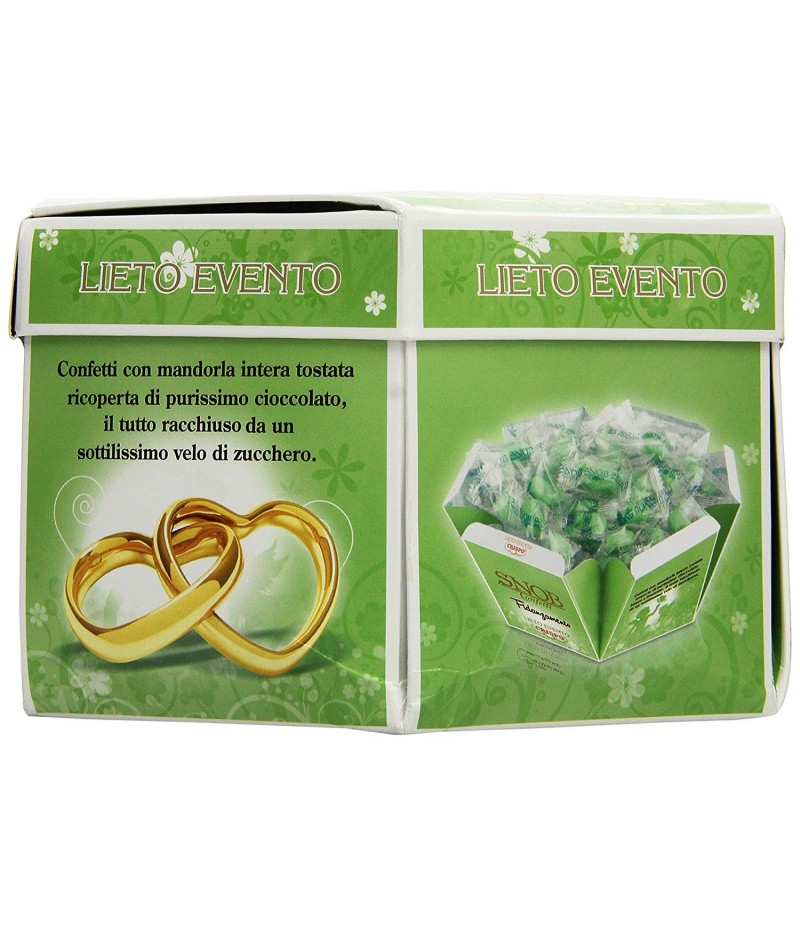 Crispo Confetti Snob Lieto Evento - Colore Verde - confezione da 500 g Crispo Confetti Snob Lieto Evento - Colore Verde - confezione da 500 g