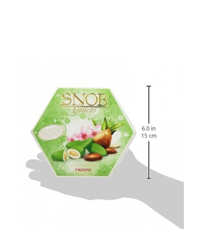 Crispo Confetti Snob Lieto Evento - Colore Verde - confezione da 500 g Crispo Confetti Snob Lieto Evento - Colore Verde - confezione da 500 g