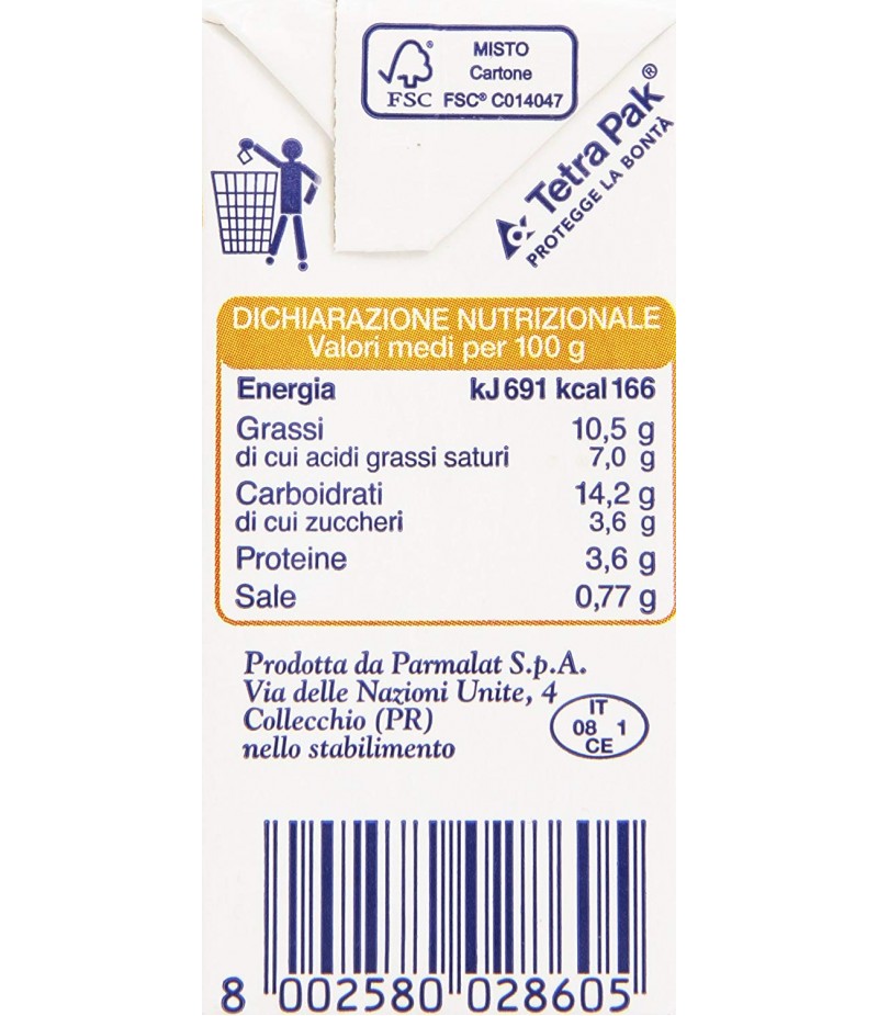 Chef - Besciamella Pronta per Cucinare, solo Ingredienti Naturali, 200ml 