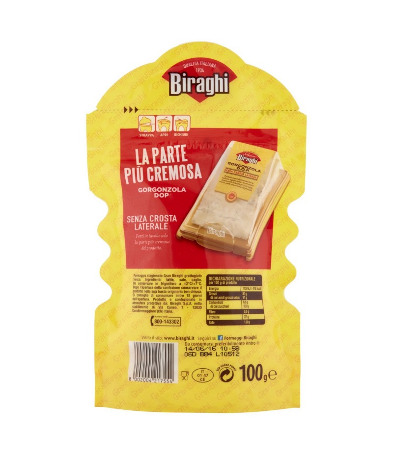 Gran Biraghi grattugiato fresco 100 g
