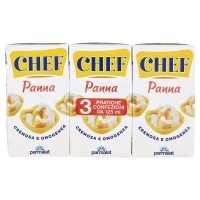 Chef Panna Cucina - Confezione da 3 x 125 ml