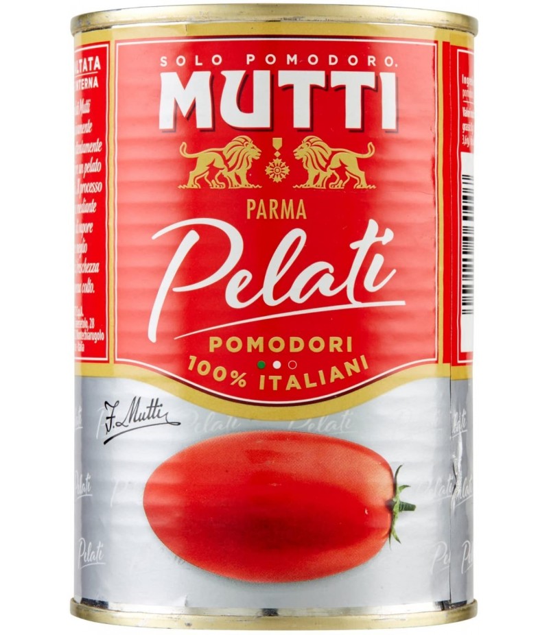 POMODORI PELATI IN LATTA MUTTI 400 GR POMODORI PELATI IN LATTA MUTTI 400 GR