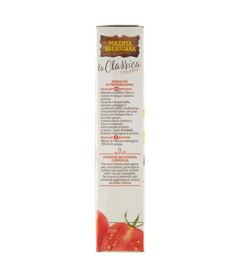 POLENTA VALSUGANA la classica 100% farina di mais pronta in pochi minuti 375g POLENTA VALSUGANA la classica 100% farina di mais pronta in pochi minuti 375g