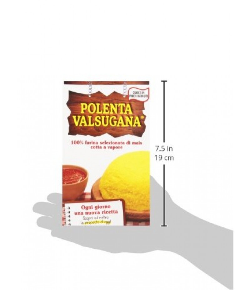 POLENTA VALSUGANA la classica 100% farina di mais pronta in pochi minuti 375g POLENTA VALSUGANA la classica 100% farina di mais pronta in pochi minuti 375g