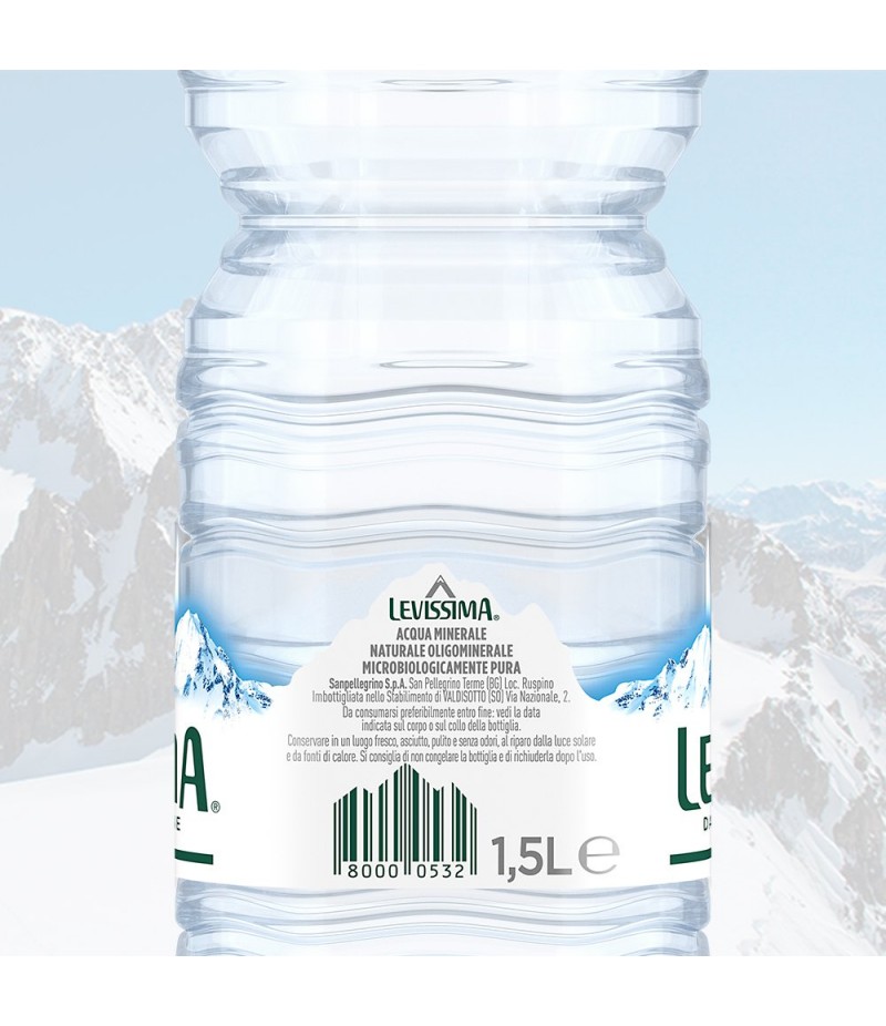 ACQUA NATURALE LEVISSIMA 1,5 LT (CONFEZIONE 6 BOTTIGLIE)