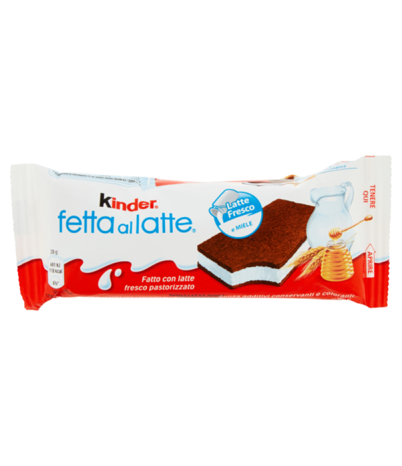 KINDER FETTE AL LATTE 5x28g