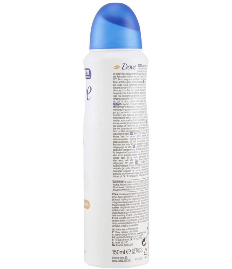 DOVE DEO SPRAY 150ML ORIGINAL