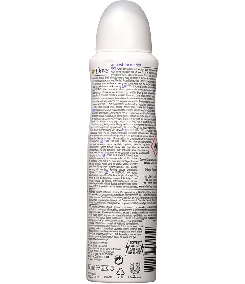 DOVE DEO SPRAY Invisible Dry  150 ML 