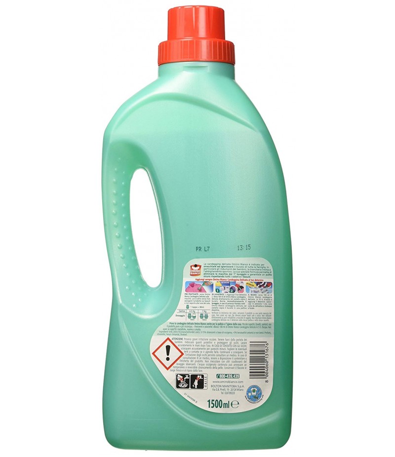 Omino Bianco - Candeggina Delicata, Al Profumo di Muschio Bianco , 1.5 l 