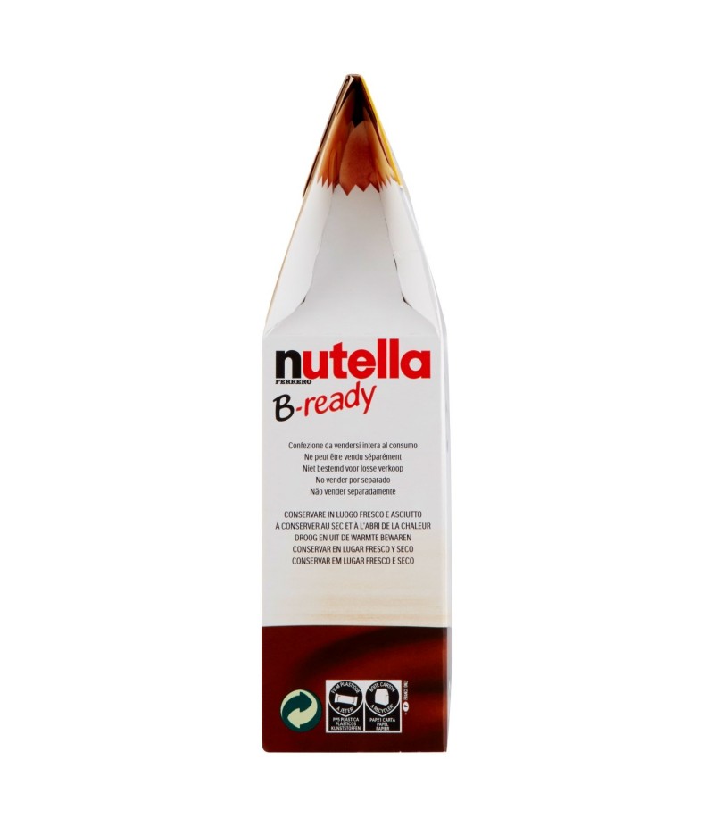 Nutella B-Ready Ferrero confezione (132G) 6pz da 22gr Nutella B-Ready Ferrero confezione (132G) 6pz da 22gr