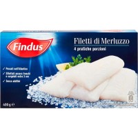 FINDUS FILETTO DI MERLUZZO 400 GR (4 PRATICHE PORZIONI)